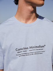 T-shirt με τύπωμα "Conscious Minimalism" | Baby Blueberries