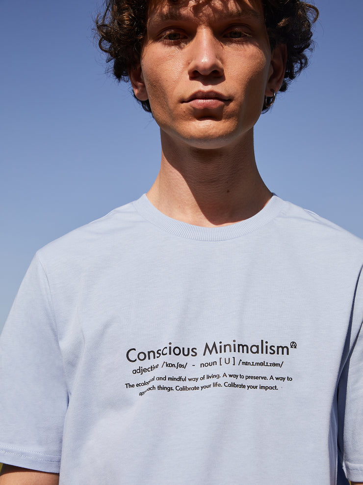 T-shirt με τύπωμα "Conscious Minimalism" | Baby Blueberries