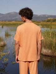 T-shirt με τύπωμα "Conscious Minimalism" | Peach