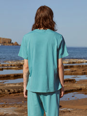 T-shirt με τύπωμα "Conscious Minimalism" | Blue Marble Tree